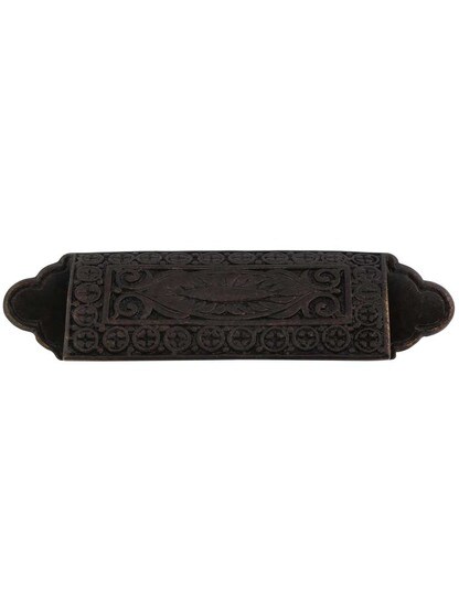 Eastlake Cup Pull - 3 1/2 inch Center-to-Center in Dark Glaze.